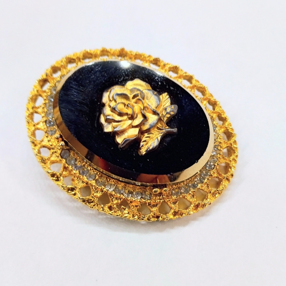 Vintage Celebrity Signed Brooch Bracelet Set - Picture 6 of 10